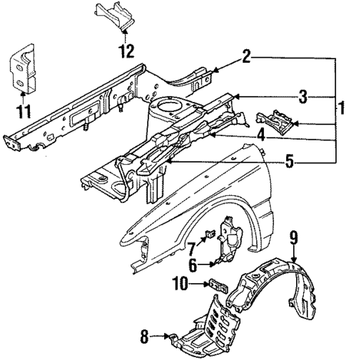 Inner Components for 1988 Mazda 929 #0