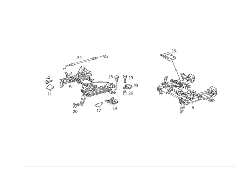 Seat Adjuster for 2002 Mercedes-Benz ML320 #0