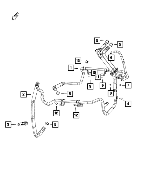 Air Conditioner and Heater Plumbing for 2016 Ram ProMaster 3500 #1