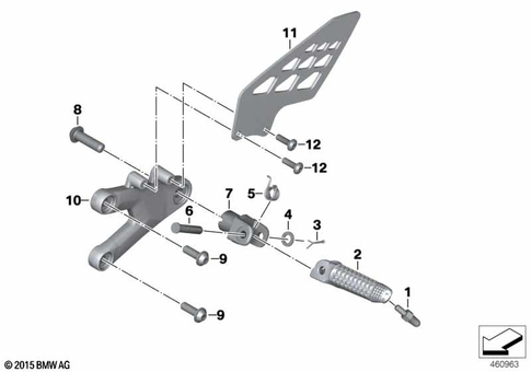Footrests for 2010 BMW-Motorrad S 1000 RR #0