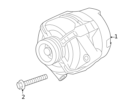 Alternator for 2009 Pontiac G6 #0