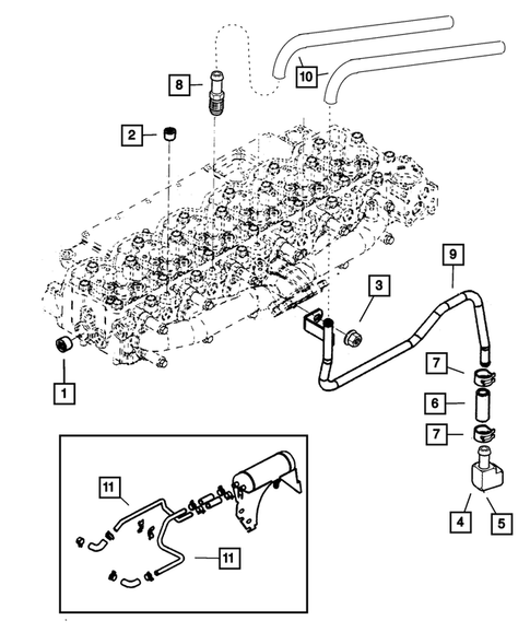 Air Conditioner and Heater Plumbing for 2001 Dodge Ram 2500 #5