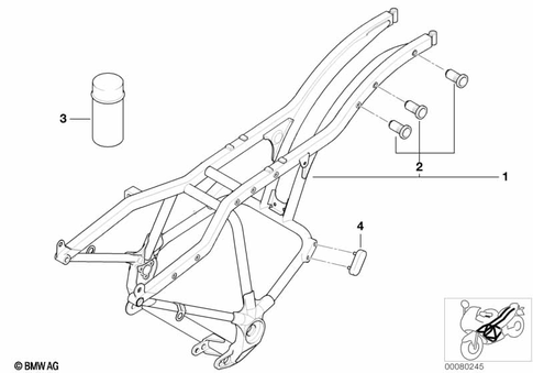 Motorcycle Frame for 1996 BMW-Motorrad R 1200 C #4
