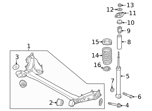 Rear Suspension for 2015 Kia Soul EV #0
