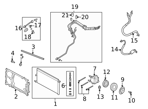 A/C Condenser & Evaporator for 2007 Ford Expedition #0