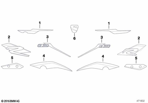 Stickers, Labels, Adhesive Film Strips for 2019 BMW-Motorrad G 310 R #0