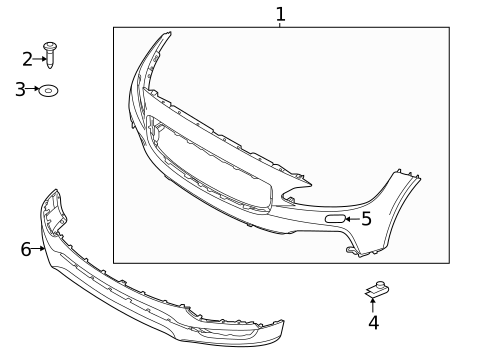 Bumper & Components - Front for 2019 Volvo S90 #0