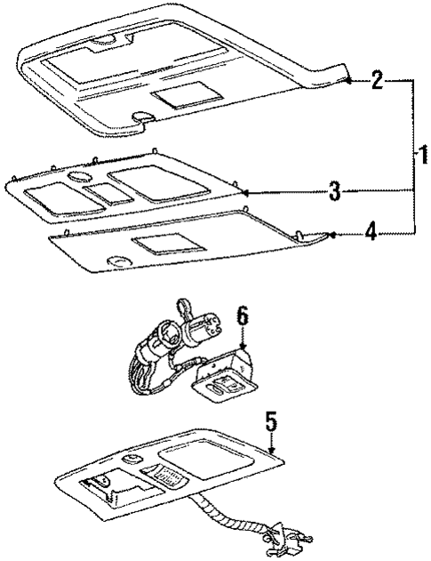 Overhead Console for 1991 Jaguar XJ6 #0