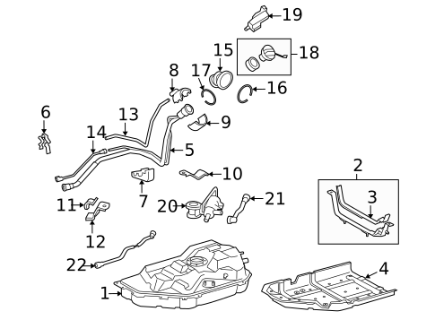 Fuel System Components for 2012 Lexus RX450h #0