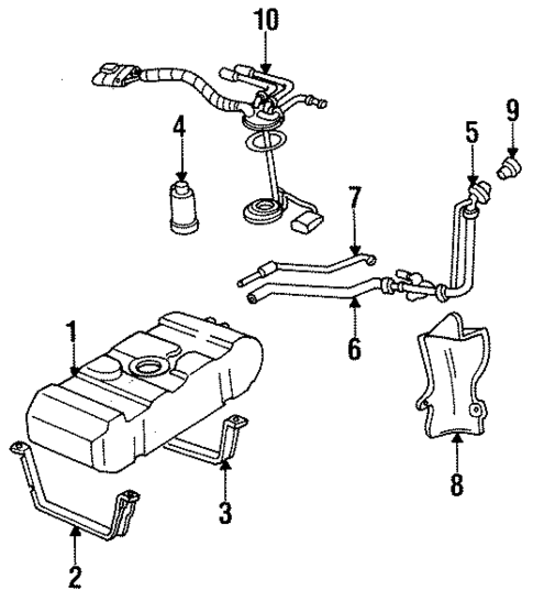 Fuel System Components for 1991 Pontiac Trans Sport #0