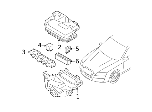 Fuse & Relay for 2006 Audi A6 Quattro #2