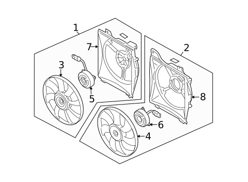 Cooling Fan for 2006 Kia Rio5 #0