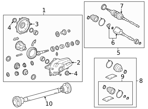 Carrier & Front Axles for 2017 Lexus RC300 #0
