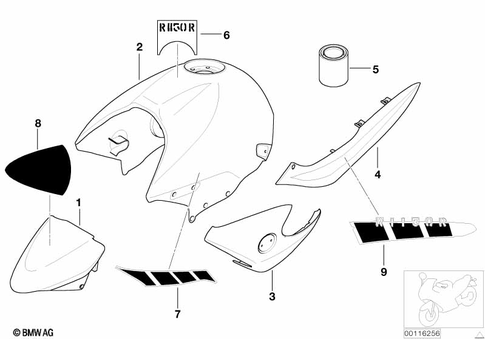 Painted Parts for 2002 BMW-Motorrad R 1150 R #2