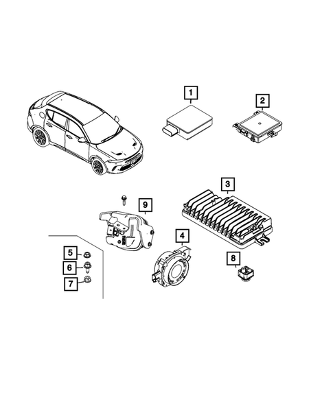 Keys, Modules and Engine Controllers for 2024 Dodge Hornet #0