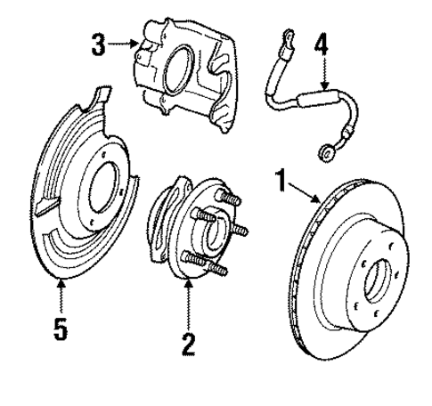 Front Brakes for 1996 Jeep Cherokee #0