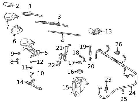 Headlamp Washers/Wipers for 2001 Mercedes-Benz E55 AMG #1