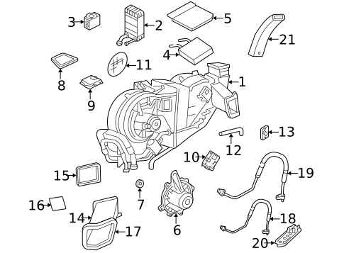 A/C Flow Restrictors for 2004 Lincoln Navigator #1