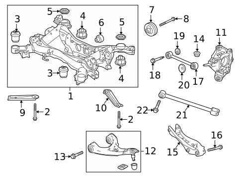 Rear Suspension for 2024 Honda Passport #0