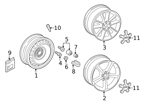 Wheels for 2019 Audi A3 Quattro #3