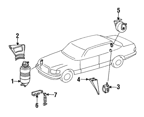 Auto Leveling Components for 1989 Mercedes-Benz 420 SEL #0