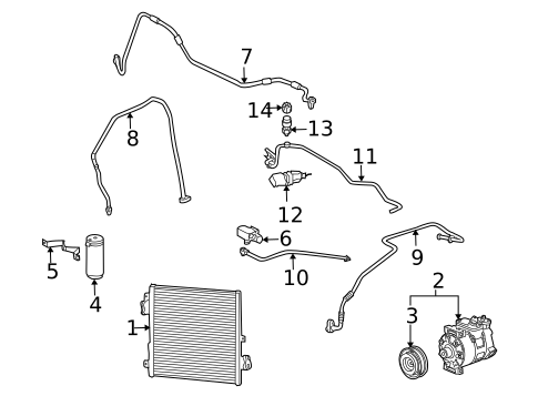 Condenser, Compressor & Lines for 2012 Porsche 911 #0