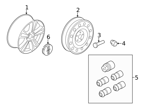 Wheels for 2010 Lincoln MKS #1