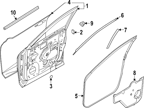 Door & Components for 2023 Nissan Pathfinder #1