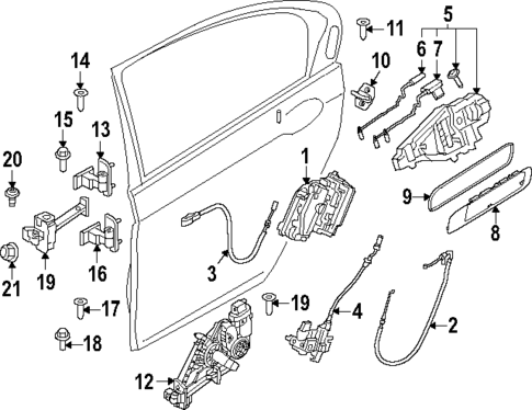 Lock & Hardware for 2025 BMW 750e xDrive #1