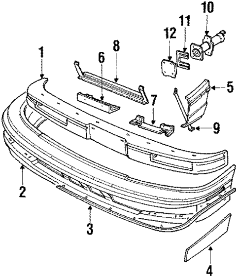 Bumper Assembly for 1988 Buick Electra #0