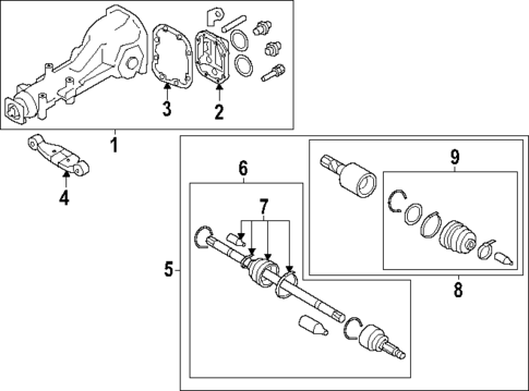 Axle & Differential for 2024 Subaru Crosstrek #0