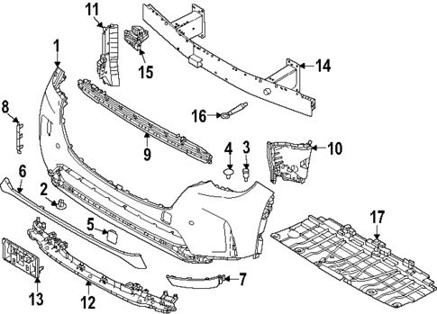 Bumper & Components - Front for 2025 Mazda CX-90 #0