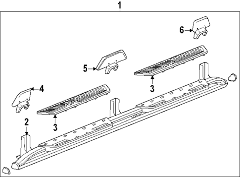 Running Board for 2025 GMC Hummer EV SUV #0