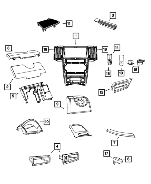 Instrument Panel for 2009 Jeep Grand Cherokee #0
