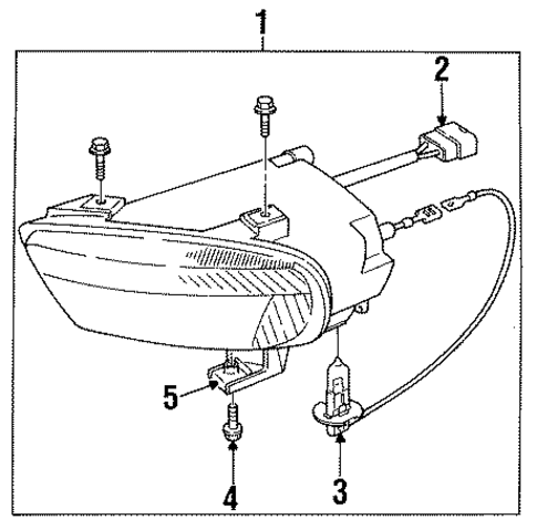 Fog Lamps for 1997 Saab 9000 #0