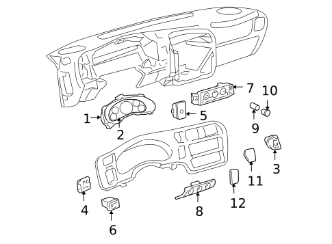 Switches for 2001 GMC Jimmy #0