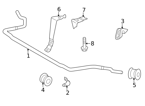 Stabilizer Bar & Components for 2002 Mercedes-Benz CLK 55 AMG® #1