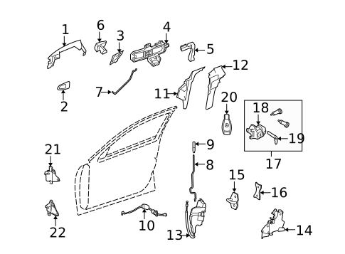 Lock & Hardware for 2015 Mercedes-Benz ML400 #4