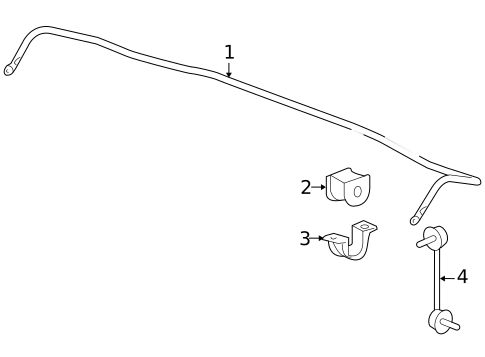 Stabilizer Bar & Components for 2011 Honda Accord Crosstour #2