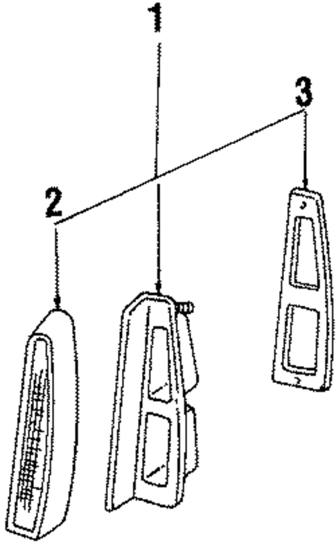 Tail Lamps for 1985 Lincoln Continental #1