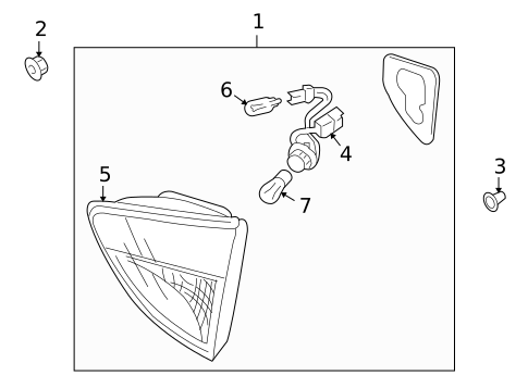 Tail Lamps for 2011 Hyundai Veracruz #2