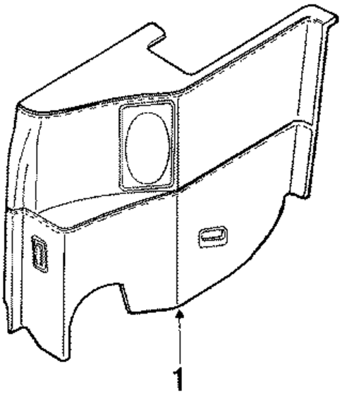 Quarter Panel Trim for 1985 Chevrolet Cavalier #1