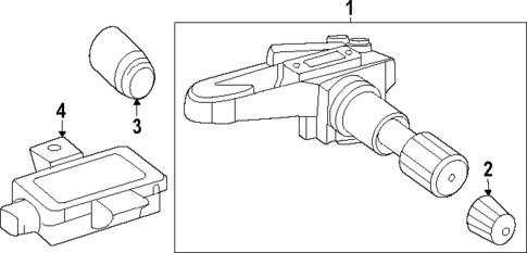 Tire Pressure Monitor Components for 2024 Mercedes-Benz E450 #0