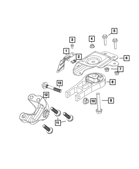 Engine Mounting for 2018 Jeep Cherokee #0