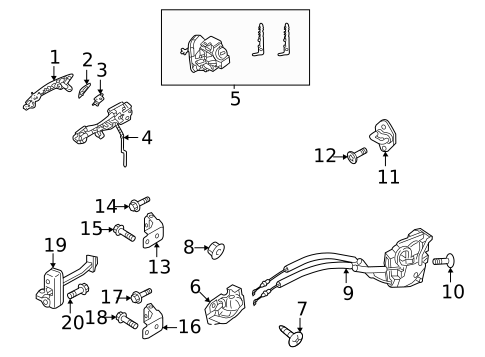 Lock & Hardware for 2023 Mazda MX-30 EV #0