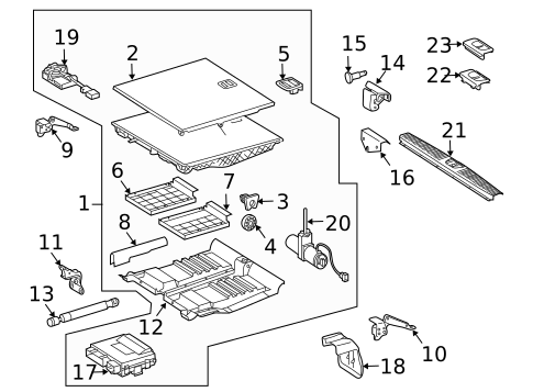 Interior Trim - Rear Body for 2009 Mercedes-Benz E63 AMG #1