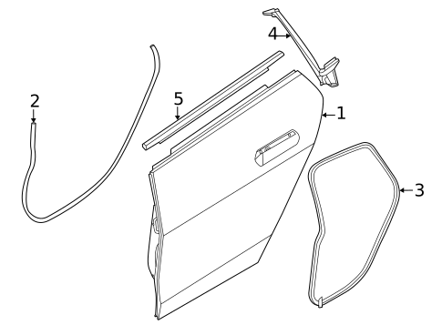 Door & Components for 2024 BMW 330i #9