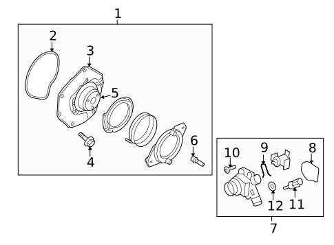 Water Pump for 2011 Volvo S80 #0