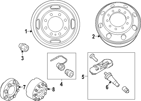 Wheels for 2024 Ford F-450 Super Duty #0