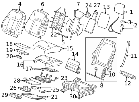 Power Seats for 2010 Saab 9-5 #1